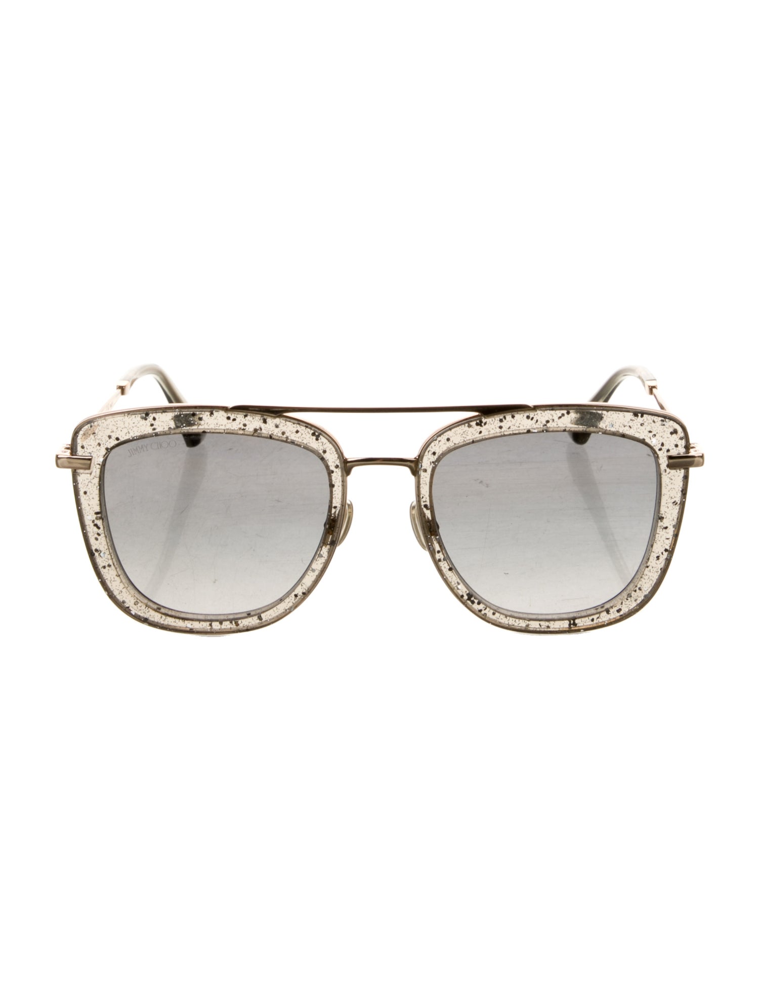 Jimmy Choo Aviator Mirrored Sunglasses