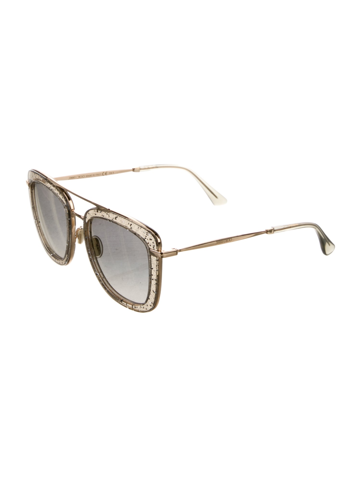 Jimmy Choo Aviator Mirrored Sunglasses