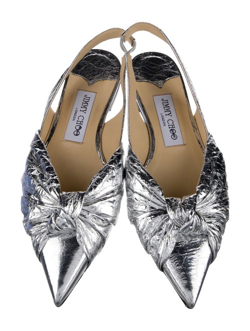 Jimmy Choo Leather Slingback Flats