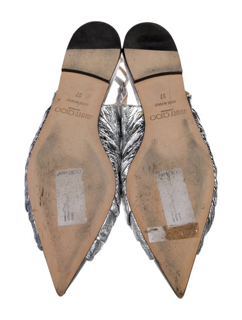 Jimmy Choo Leather Slingback Flats