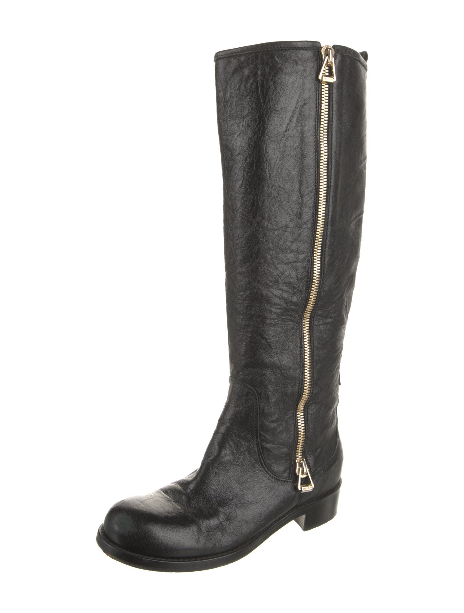 Jimmy Choo Leather Riding Boots