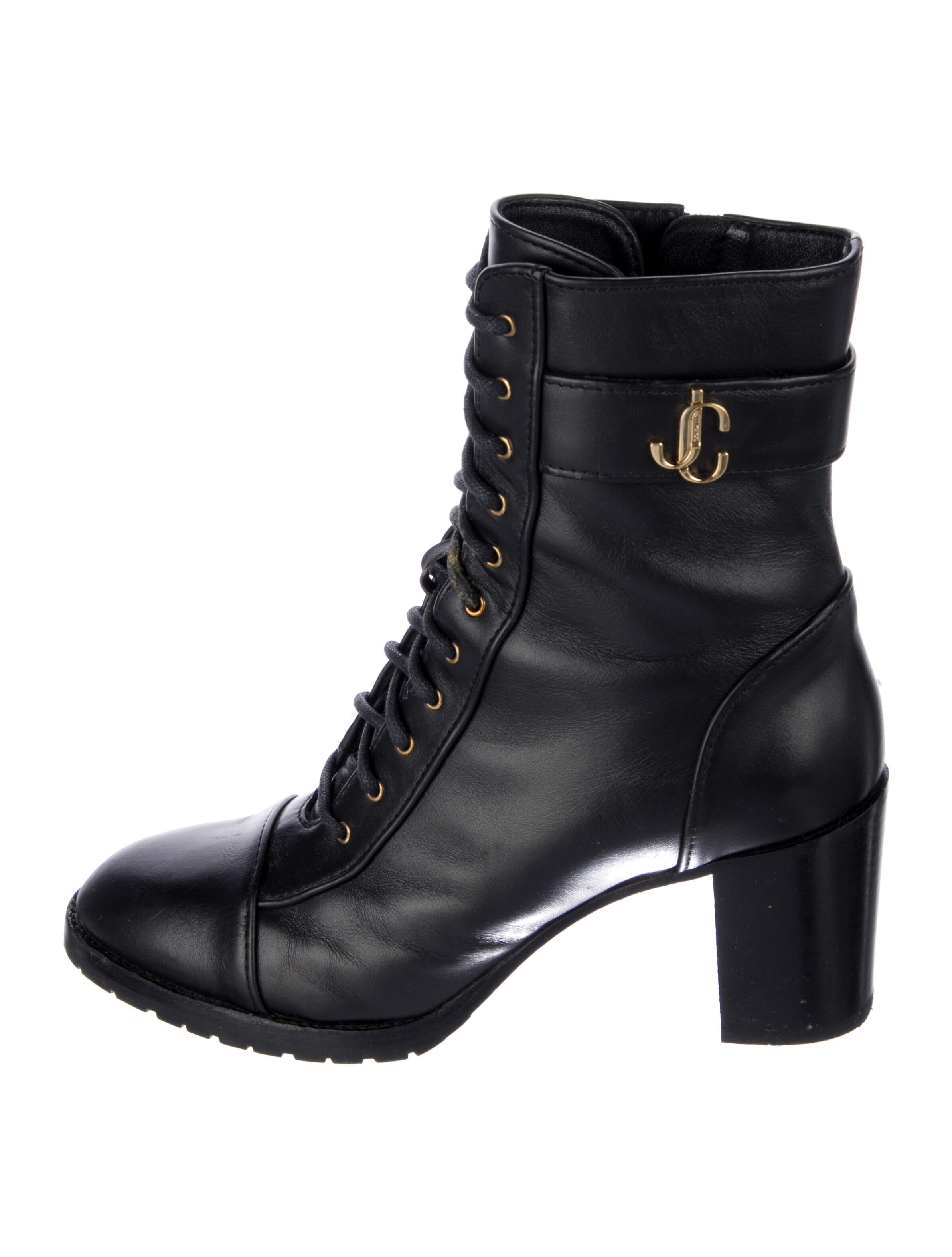 Jimmy Choo Leather Combat Boots