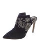 Jimmy Choo Velvet Crystal Embellishments Mules