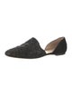 Jimmy Choo Suede Glitter Accents D'Orsay Flats