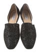 Jimmy Choo Suede Glitter Accents D'Orsay Flats