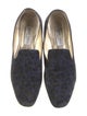 Jimmy Choo Suede Animal Print Loafers