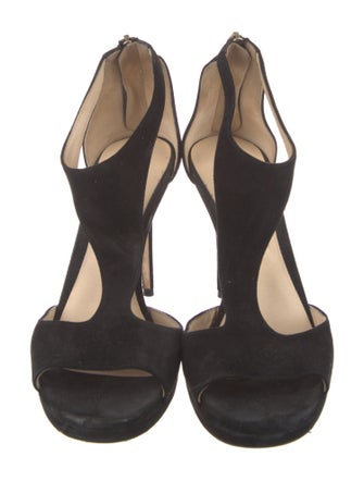 Jimmy Choo Suede T-Strap Sandals