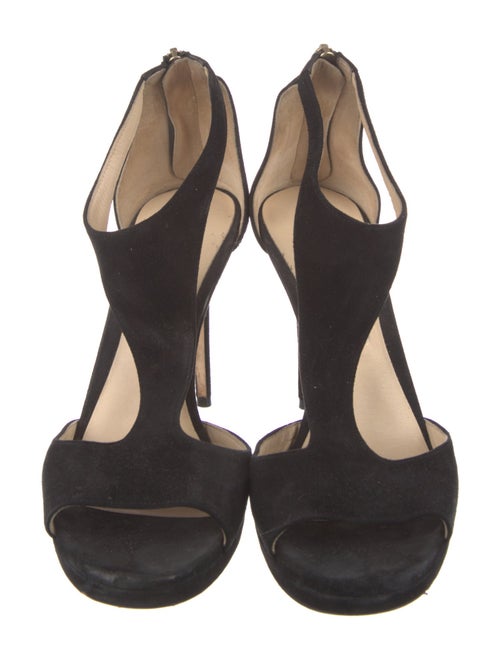 Jimmy Choo Suede T-Strap Sandals