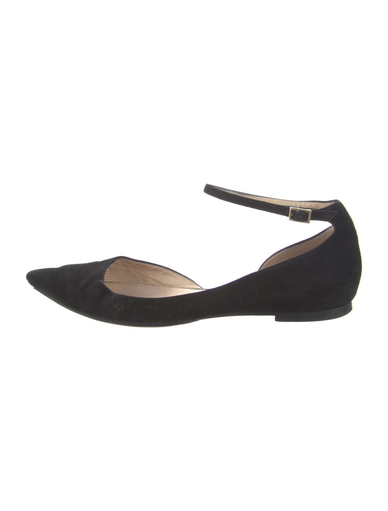 Jimmy Choo Suede D'Orsay Flats