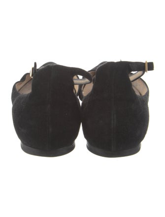 Jimmy Choo Suede D'Orsay Flats