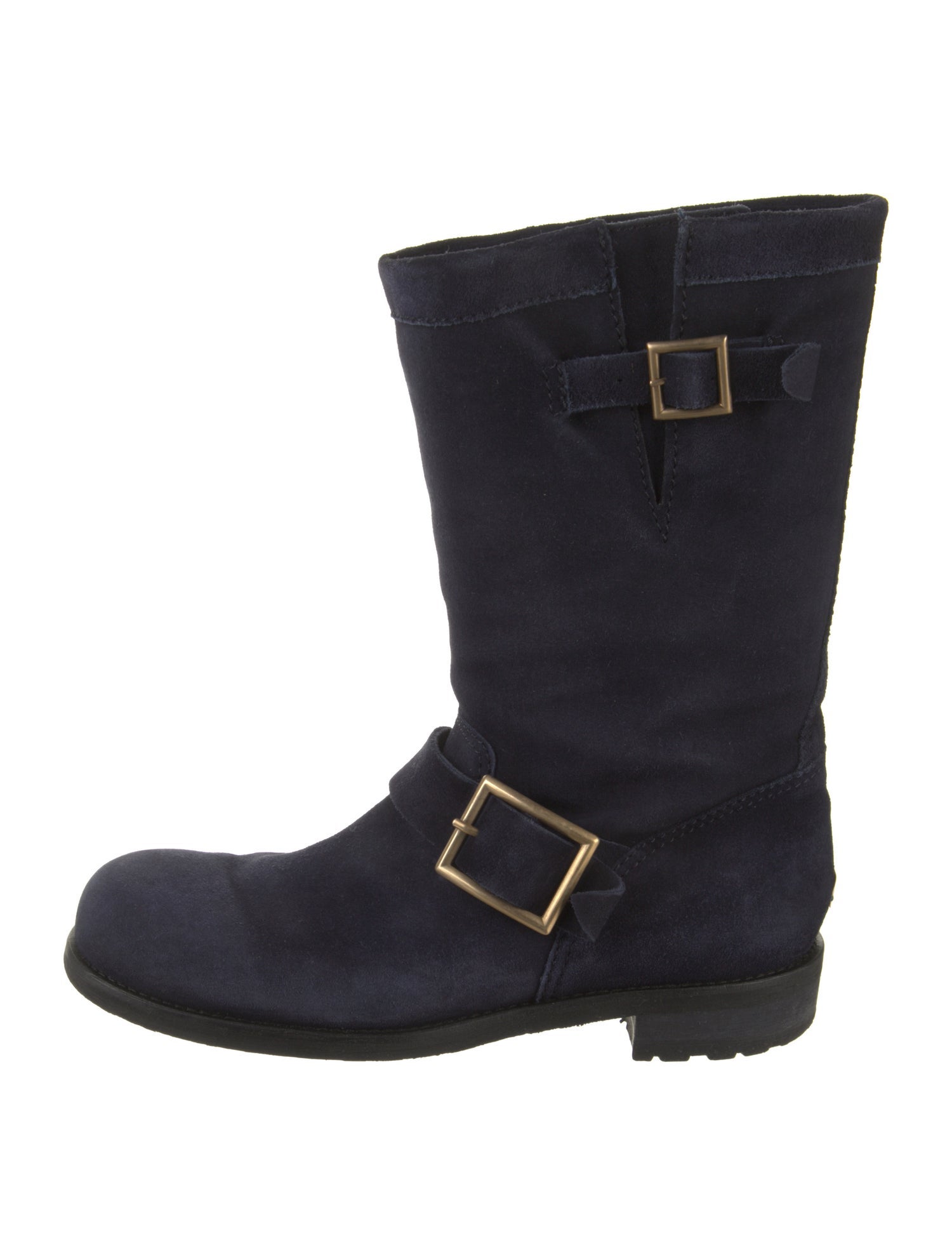 Jimmy Choo Suede Moto Boots