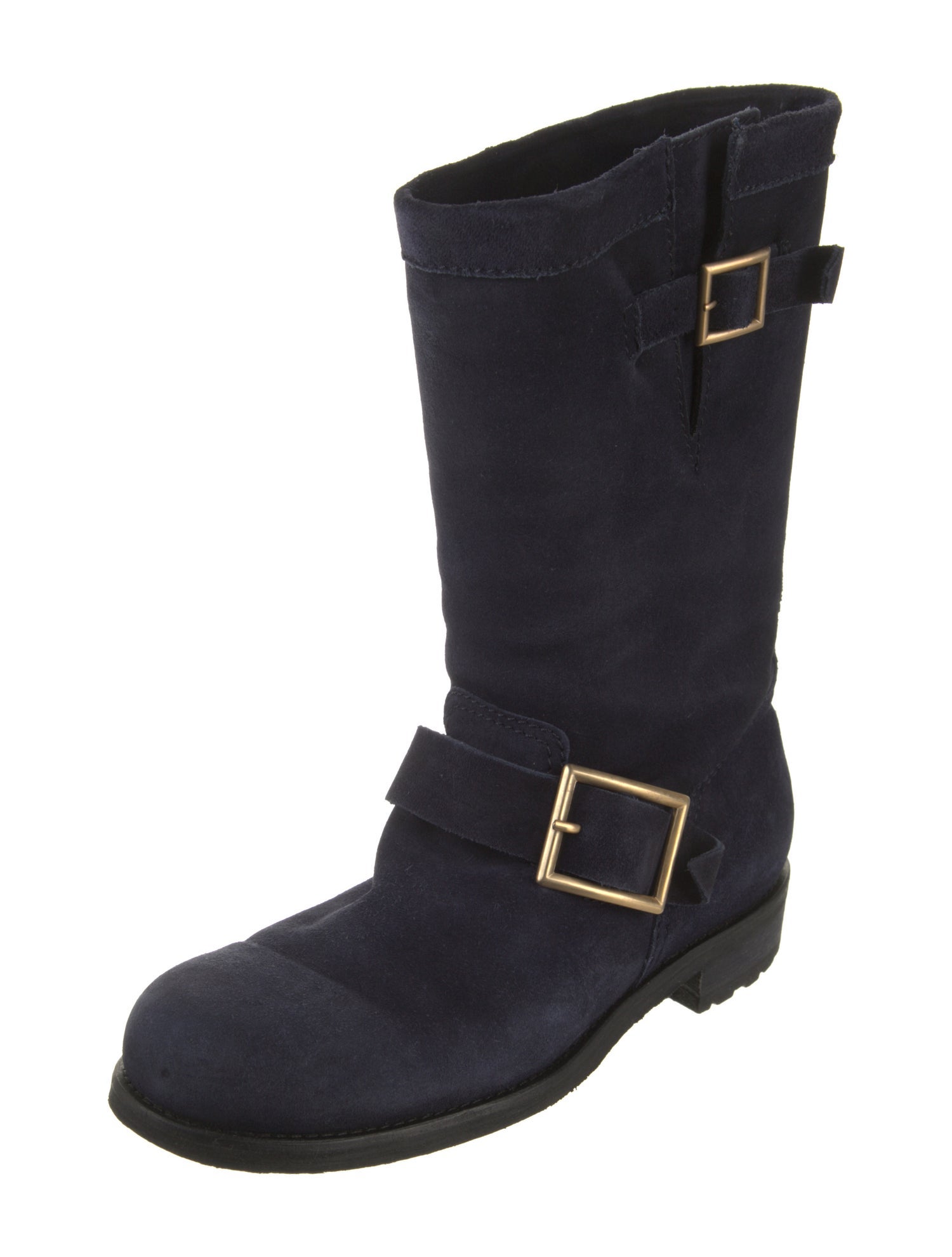 Jimmy Choo Suede Moto Boots
