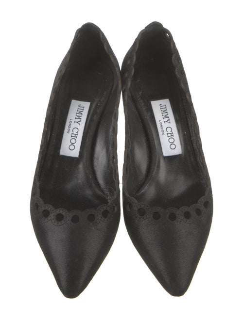 Jimmy Choo Suede Cutout Accent Pumps