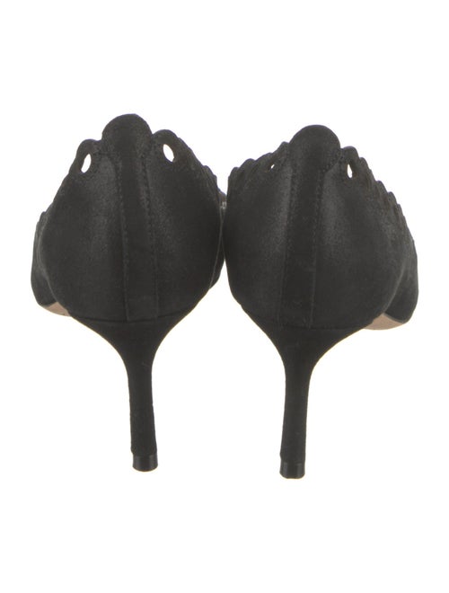Jimmy Choo Suede Cutout Accent Pumps