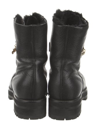 Jimmy Choo Leather Combat Boots