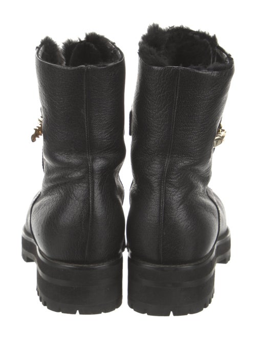 Jimmy Choo Leather Combat Boots