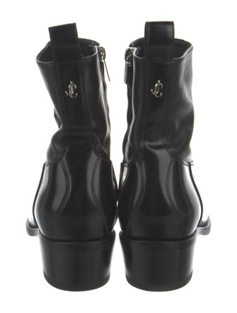 Jimmy Choo Leather Printed Western Boots