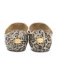Jimmy Choo Patent Leather Animal Print Flats