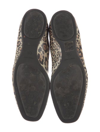 Jimmy Choo Patent Leather Animal Print Flats