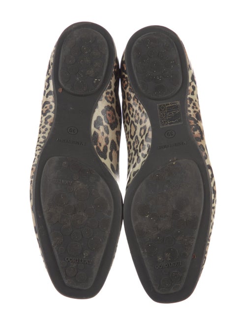 Jimmy Choo Patent Leather Animal Print Flats