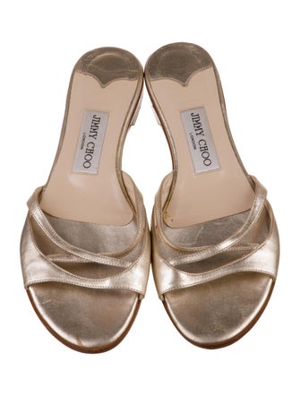 Jimmy Choo Leather Slides