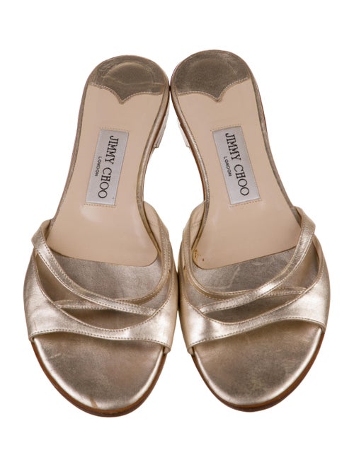 Jimmy Choo Leather Slides