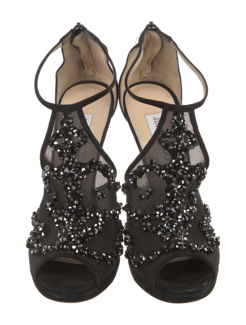 Jimmy Choo Mesh Mesh Accents Sandals