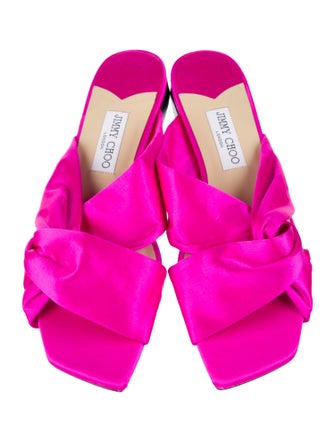 Jimmy Choo Satin Slides