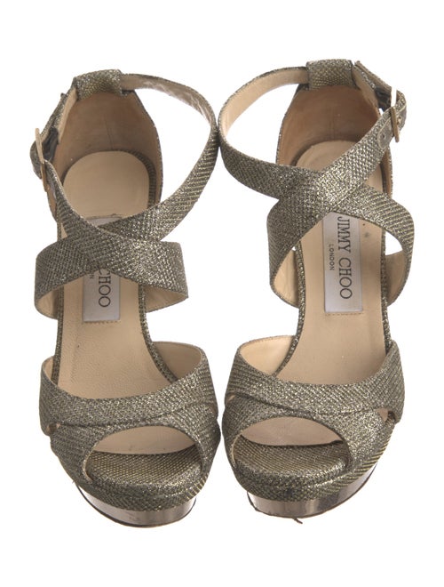 Jimmy Choo Glitter D'Orsay Pumps
