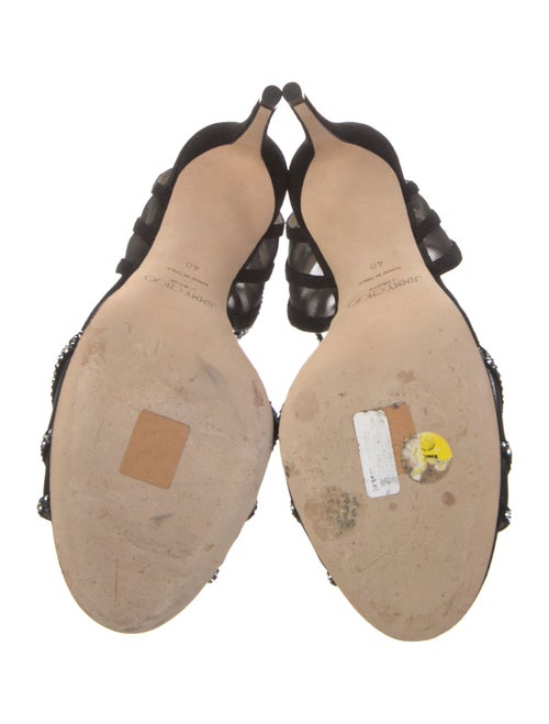 Jimmy Choo Mesh Mesh Accents Sandals