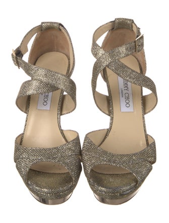 Jimmy Choo Glitter D'Orsay Pumps
