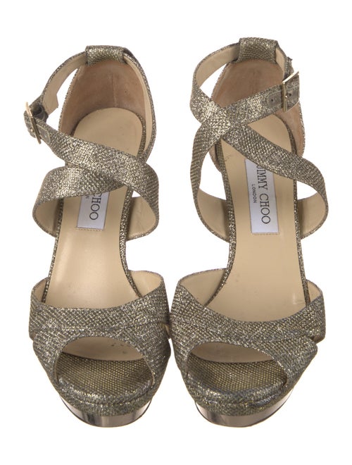 Jimmy Choo Glitter D'Orsay Pumps