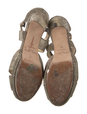 Jimmy Choo Glitter D'Orsay Pumps