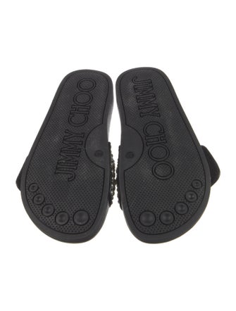 Jimmy Choo Leather Printed Slides