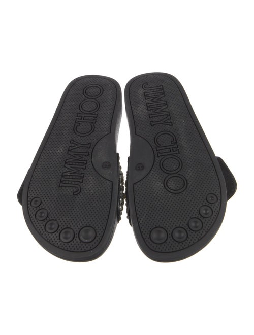 Jimmy Choo Leather Printed Slides