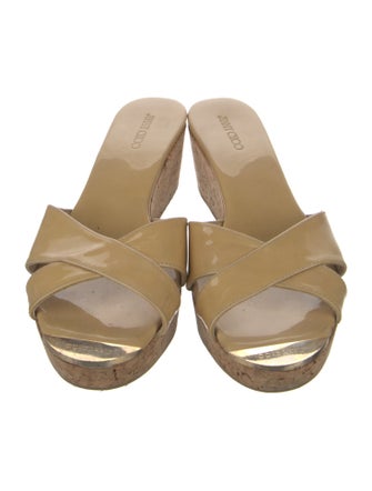 Jimmy Choo Patent Leather Slides