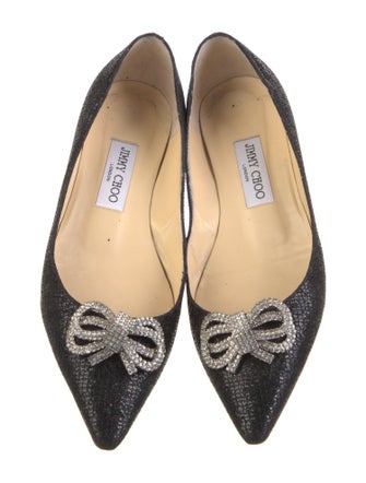 Jimmy Choo Glitter Flats