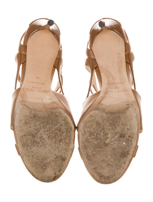 Jimmy Choo Leather T-Strap Sandals