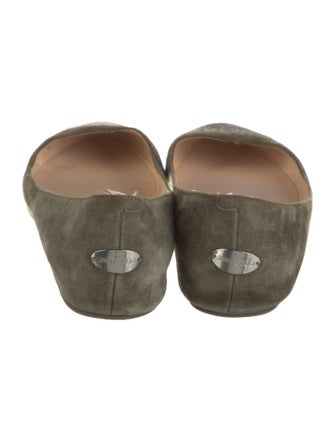 Jimmy Choo Suede Studded Accents Flats