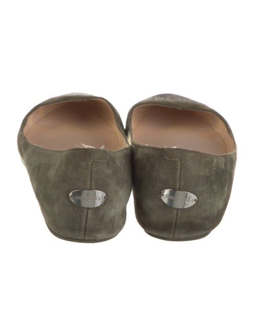 Jimmy Choo Suede Studded Accents Flats