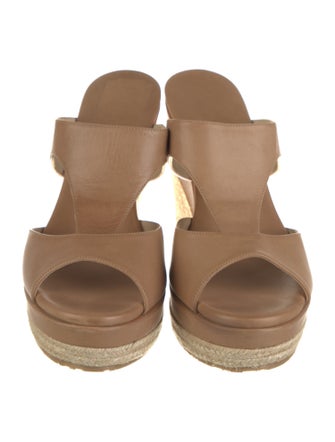 Jimmy Choo Leather Slingback Sandals