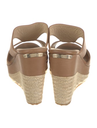 Jimmy Choo Leather Slingback Sandals