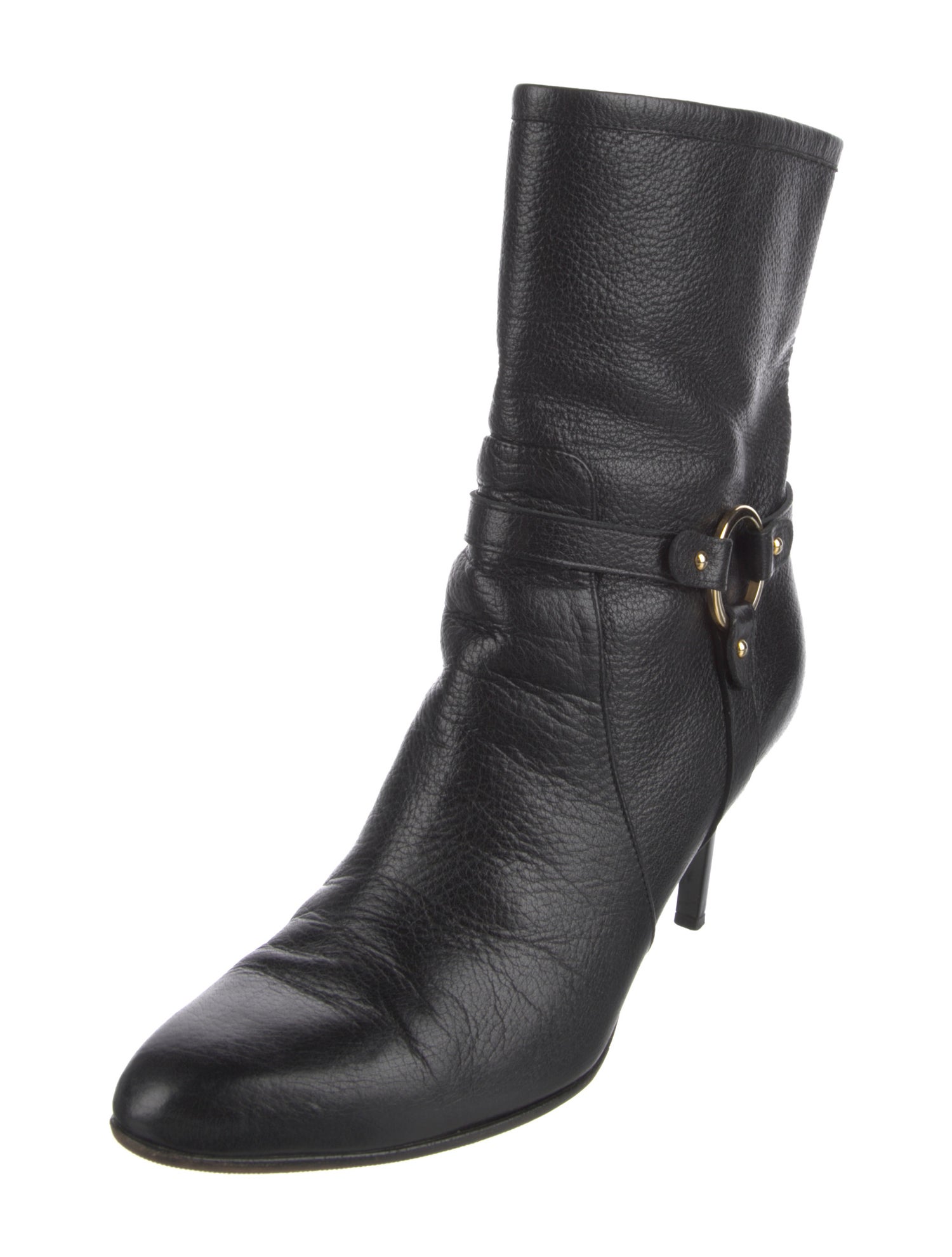 Jimmy Choo Leather Moto Boots