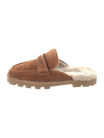 Jimmy Choo Suede Crystal Embellishments Mules