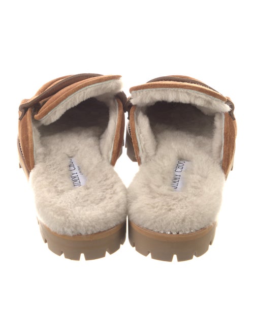 Jimmy Choo Suede Crystal Embellishments Mules
