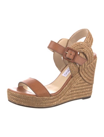 Jimmy Choo Leather Espadrilles