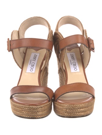 Jimmy Choo Leather Espadrilles