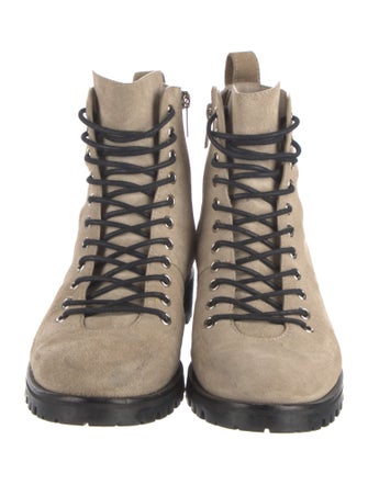 Jimmy Choo Suede Combat Boots