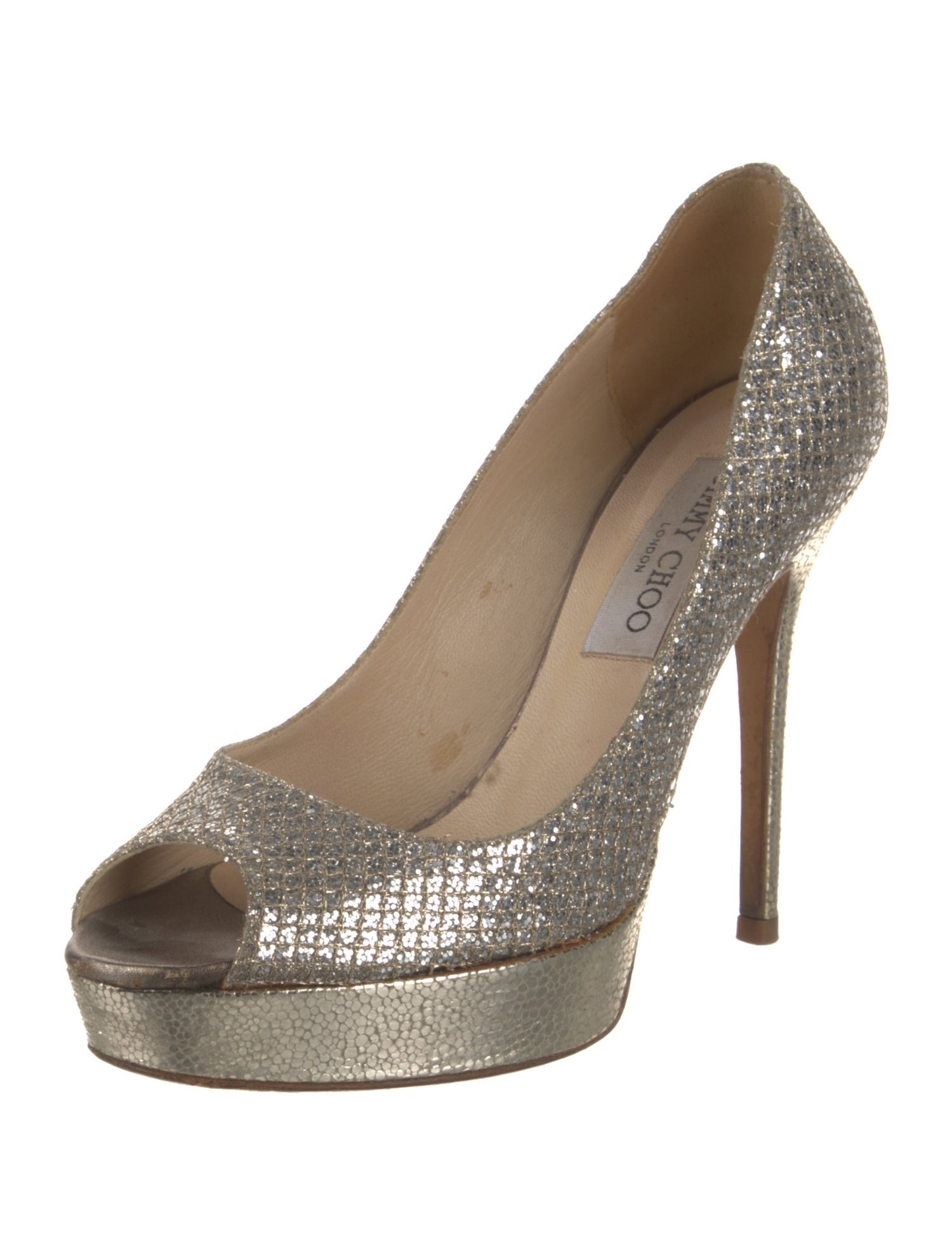 Jimmy Choo Glitter Glitter Accents Pumps