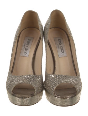 Jimmy Choo Glitter Glitter Accents Pumps